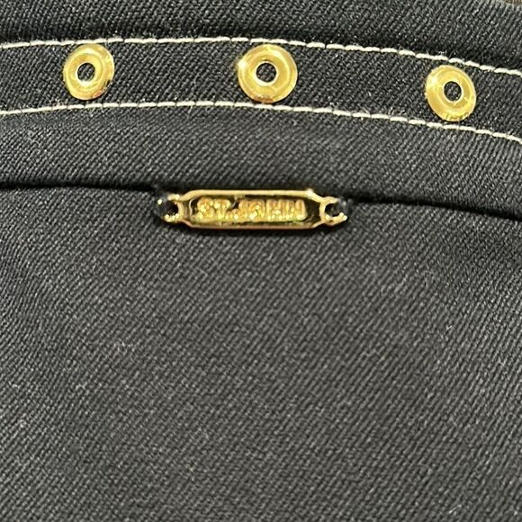 ST John Sport by Marie Gray Navy Blue Zip Front Grommet Trim Sport Coat Jacket - Picture 12 of 16